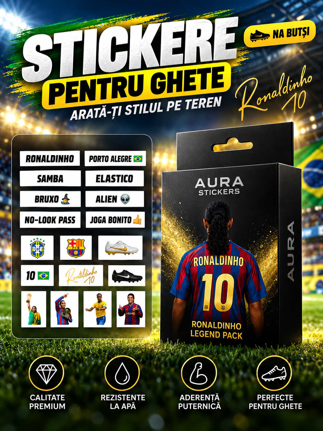 Stickere pentru Ghete – Legendă Retro l AURA
