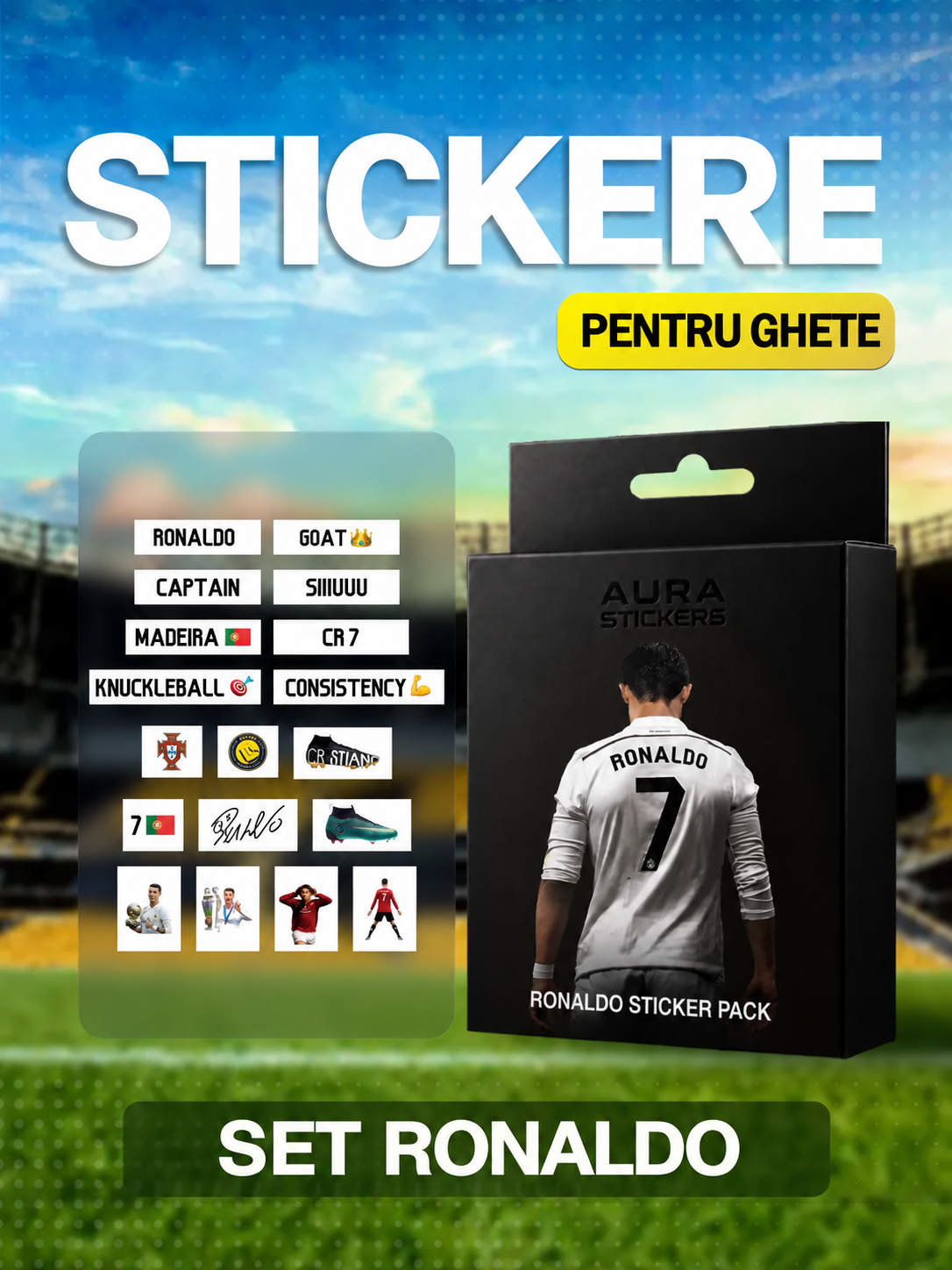Stickere pentru Ghete – CR7 l AURA